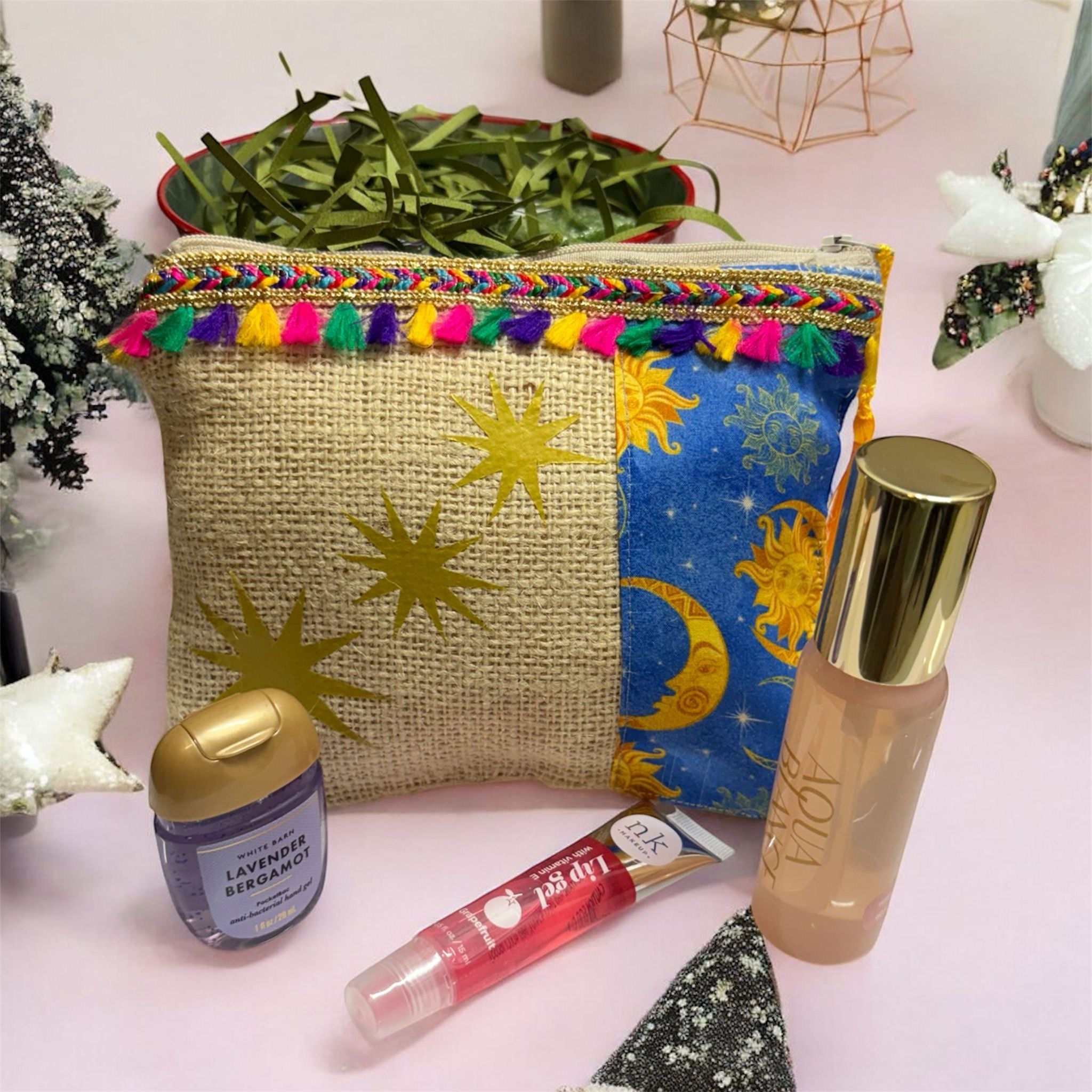 Cartera en tela con diseños