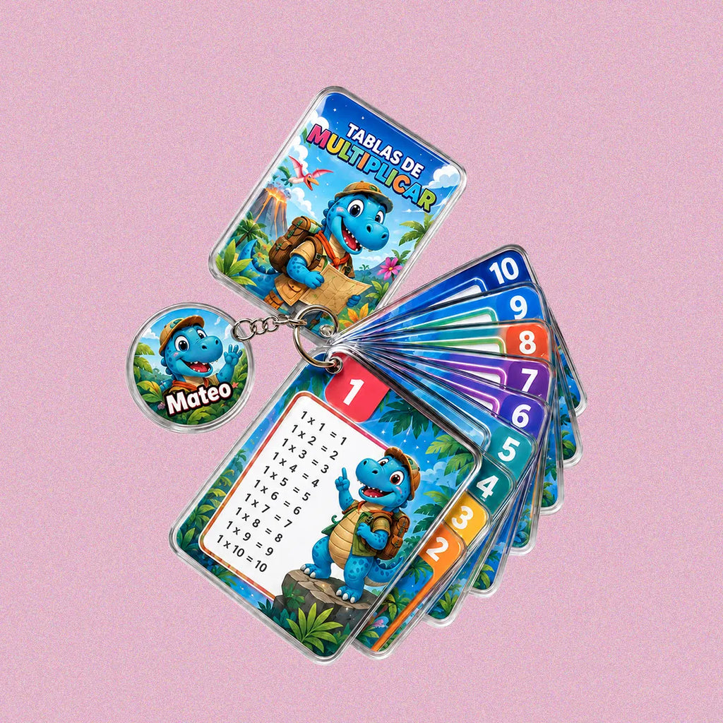 Llavero Tabla De Multiplicar