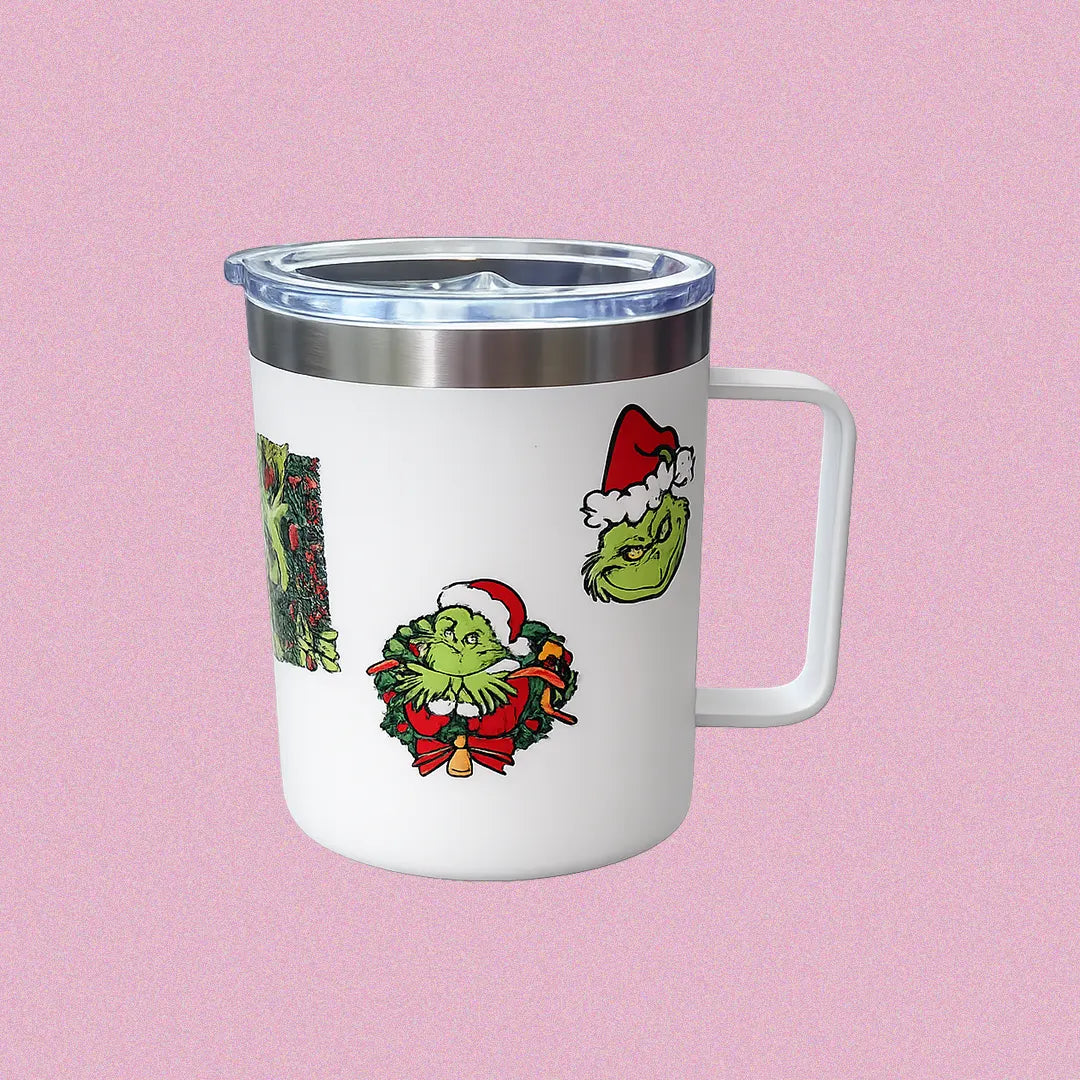 Taza en vinil con mensaje personalizado