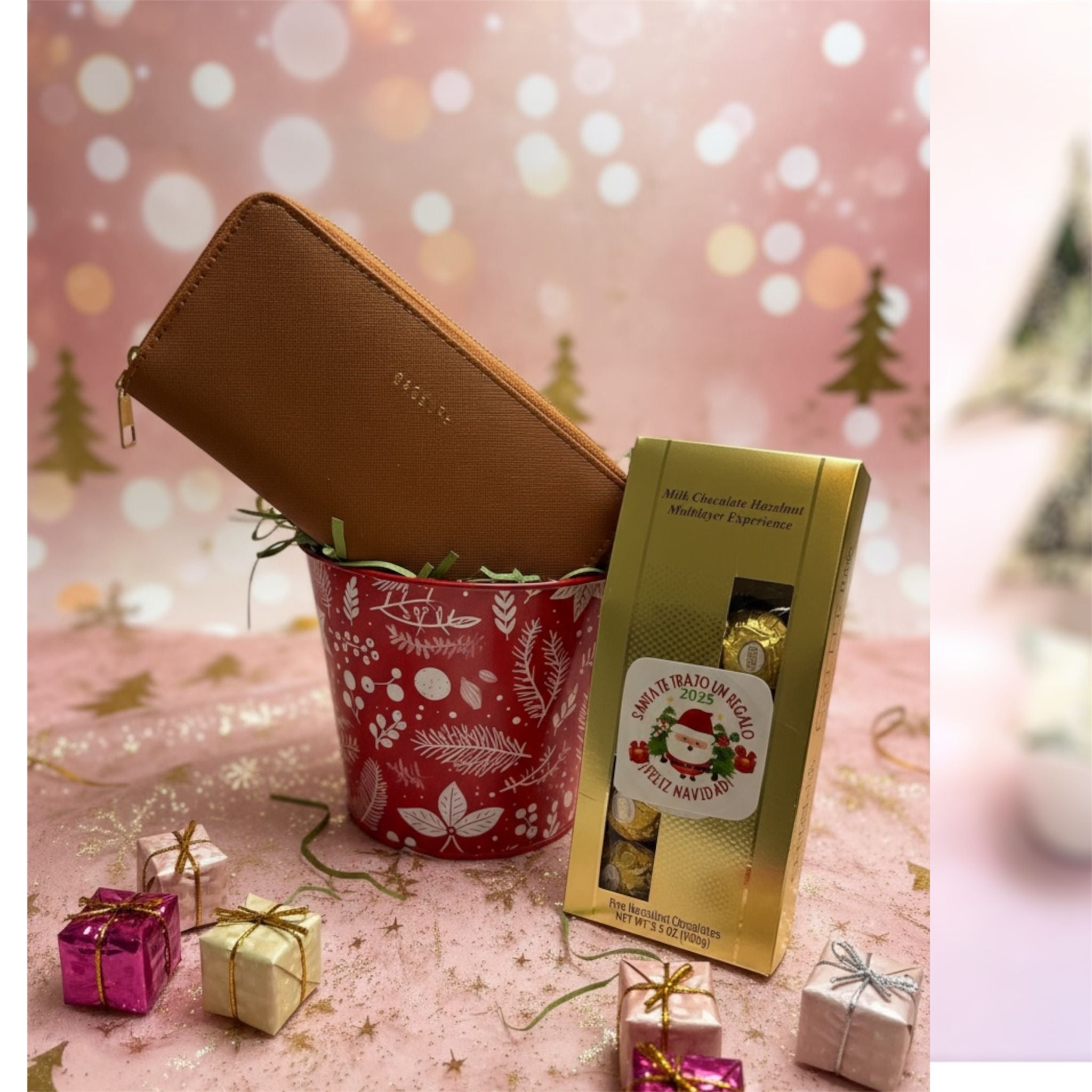 Set de wallet y chocolate